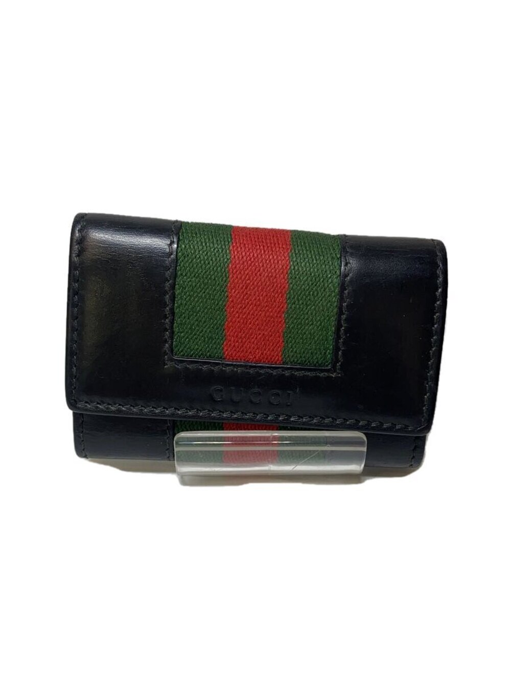 Gucci Key Case Wallet Leather Black